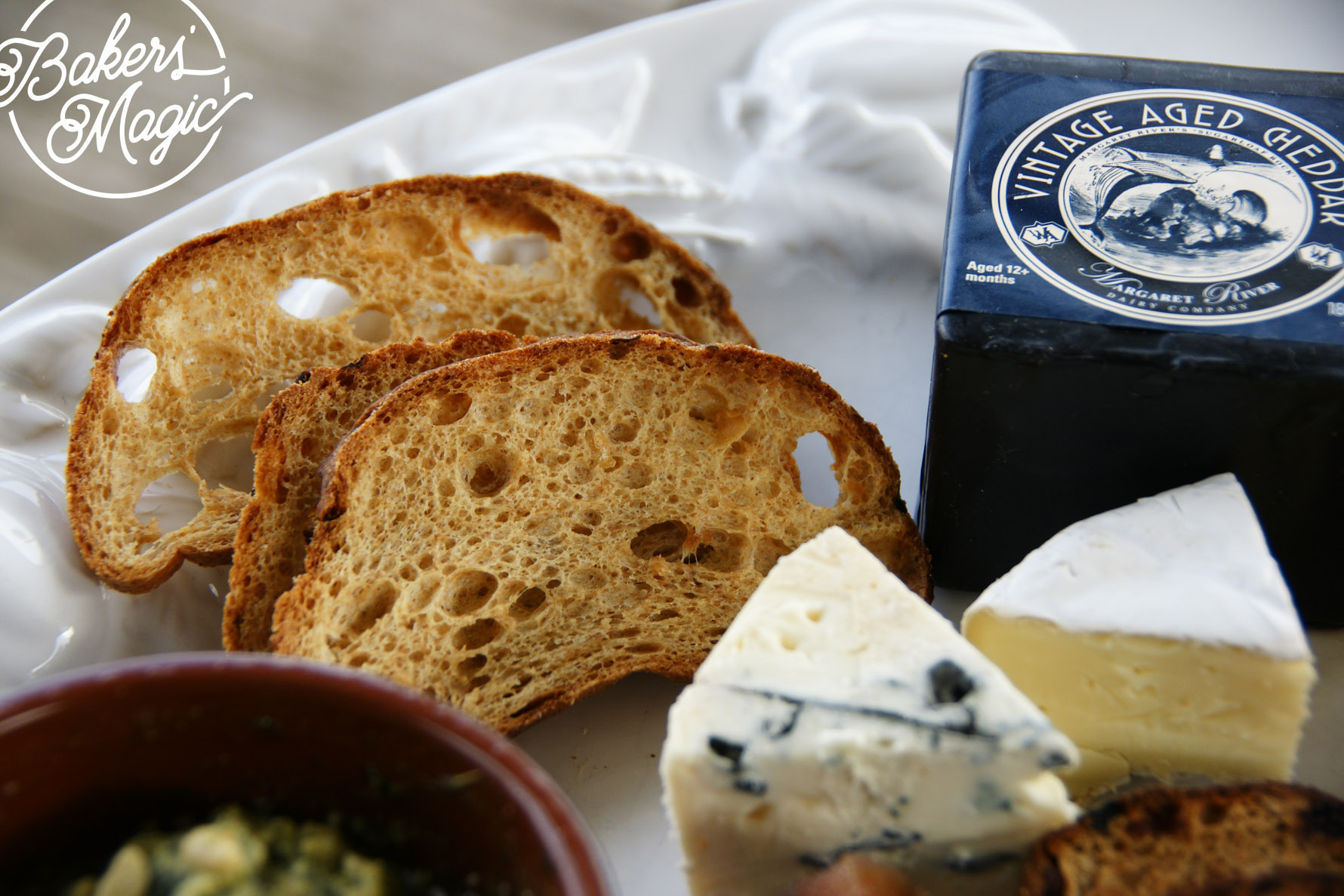 Delicious with a creamy blue cheese
